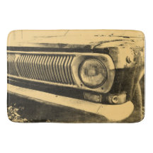 Faróis clássicos velhos do carro do vintage