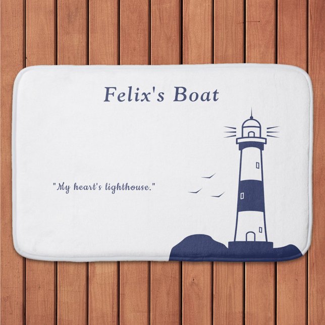 Tapete De Banheiro Farol (Lighthouse bath mat)