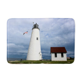 Tapete De Banheiro Farol da Ilha Bakers, Massachusetts Bath Mat