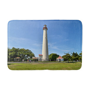 Tapete De Banheiro Farol de Cape May, esteira de banho de New-jersey