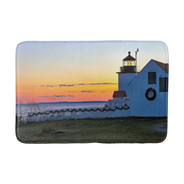 Tapete De Banheiro Farol de Forte, Maine Bath Mat (Frente)