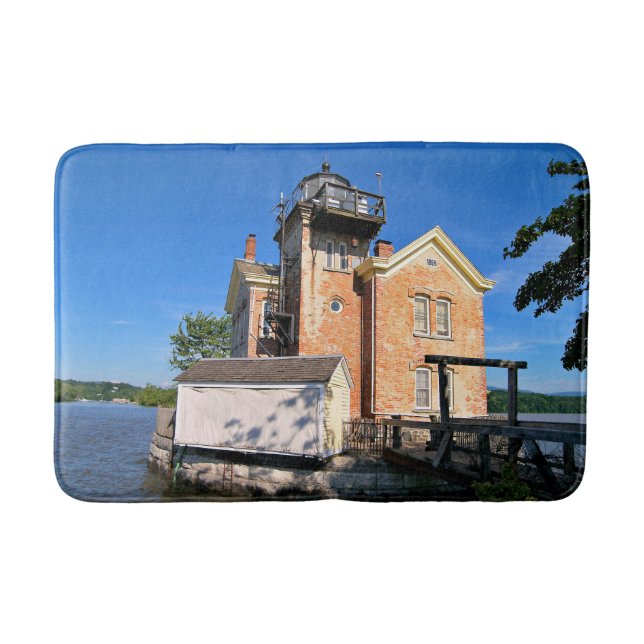Tapete De Banheiro Farol de Saugerties, New York Bath Mat (Frente)