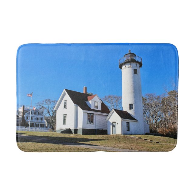 Tapete De Banheiro Farol de West Chop, Massachusetts Bath Mat (Frente)