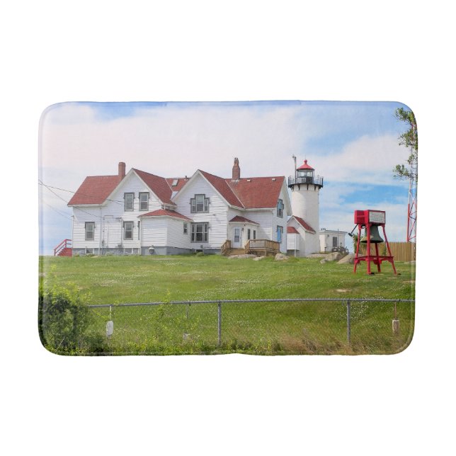 Tapete De Banheiro Farol East Point, Massachusetts Bath Mat (Frente)
