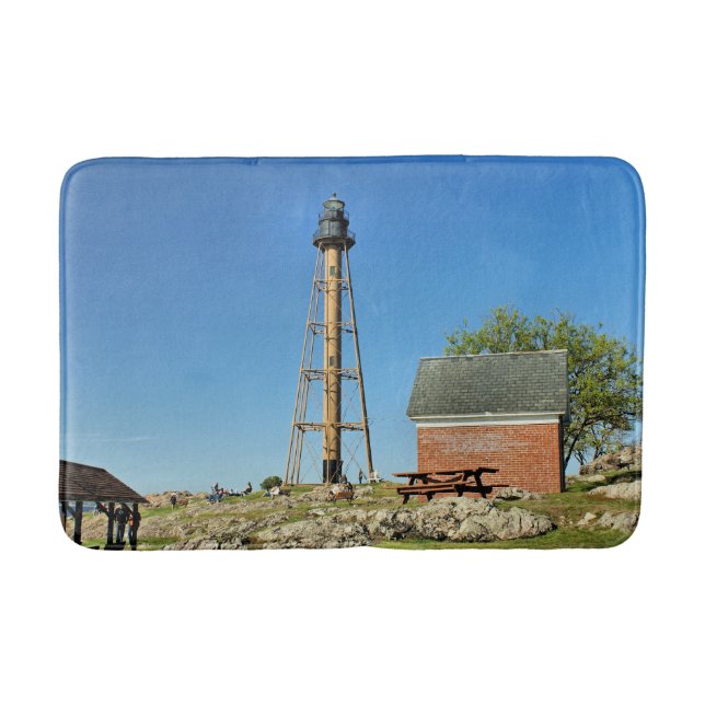 Tapete De Banheiro Farol Marblehead, Massachusetts Bath Mat (Frente)