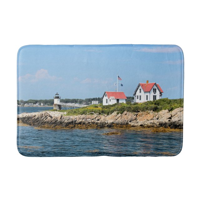 Tapete De Banheiro Farol Ram Island, Maine Bath Mat (Frente)