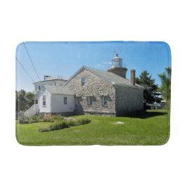 Tapete De Banheiro Farol Stonington Harbor, Connecticut Bath Mat