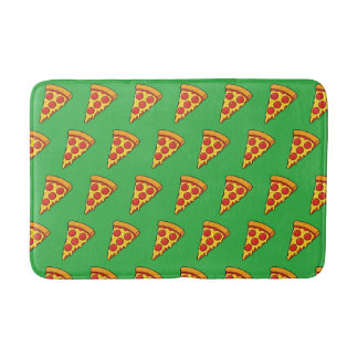 Tapete De Banheiro Fatia de Pizza de Pepperoni Queijosa