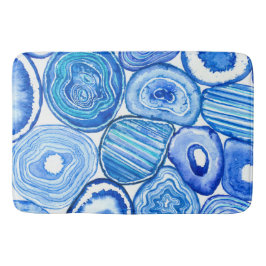 Tapete De Banheiro Fatias de agata azul