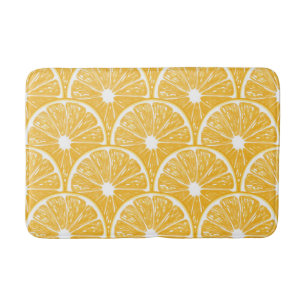 Tapete De Banheiro Fatias de laranja, design de fruta tropical