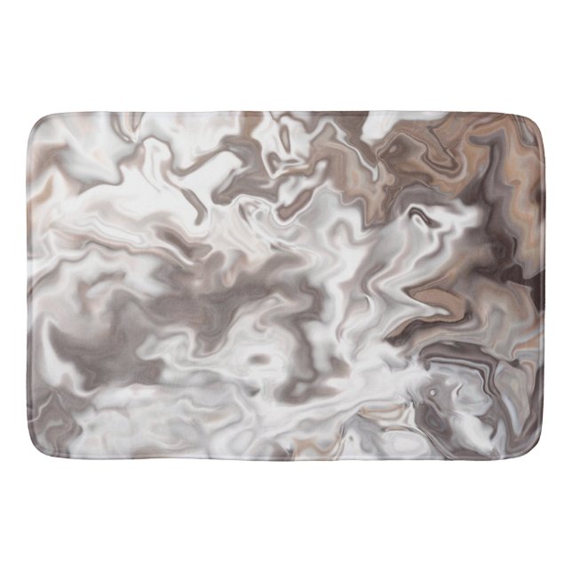 Tapete De Banheiro Faux Marble Abstrato (Frente)