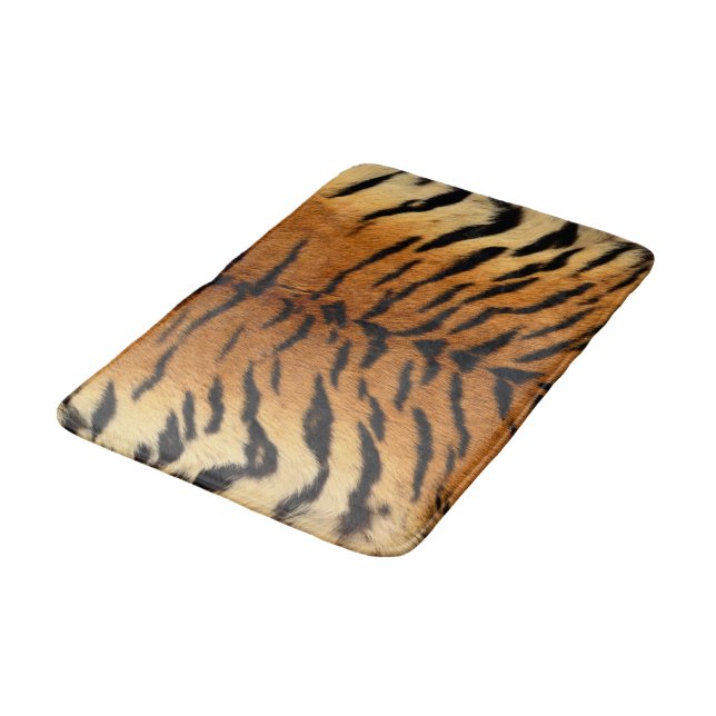 Tapete De Banheiro Faux Siberian Tiger Skin Bathroom Mat (Angulado)