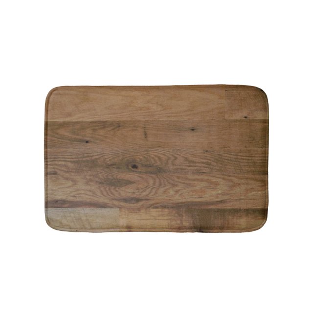 Tapete De Banheiro Faux Wood Planks Bath Mat (frente)