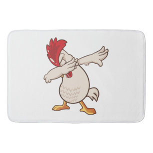 Tapete De Banheiro Fazendeiro Dabbing de Frango Dança Dab