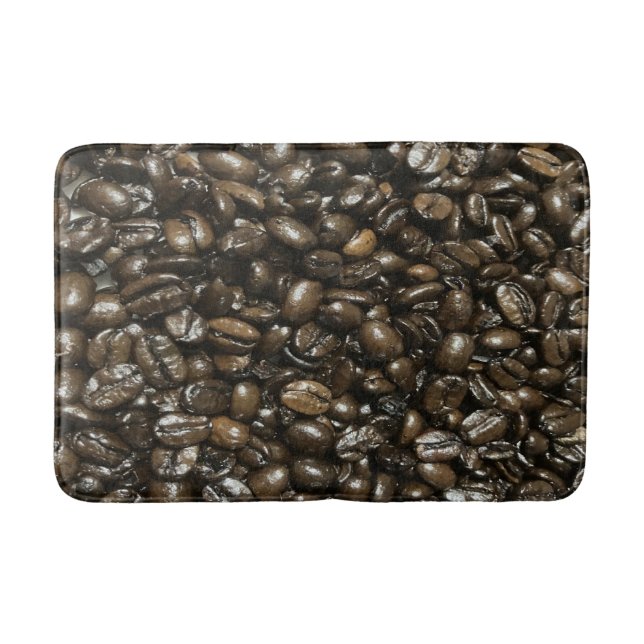 Tapete De Banheiro Feijões de café (Frente)