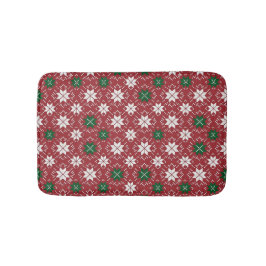 Tapete De Banheiro Feira de Natal Escandinava Edição Fair Isle 1