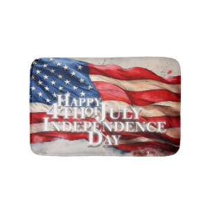 Tapete De Banheiro Feliz 4 de julho - Dia da Independência