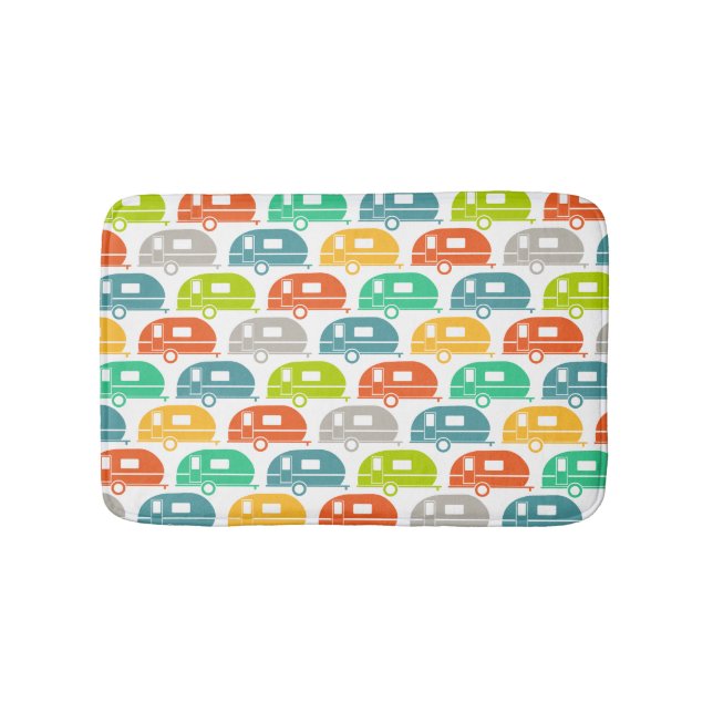 Tapete De Banheiro Feliz Camper| Camper Decor Bright (frente)