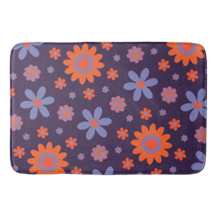 Tapete De Banheiro Feliz Flores Retro Cute 70s Hippie Daisy Pattern