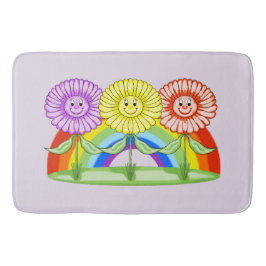 Tapete De Banheiro Feliz Flowers Bath Mat