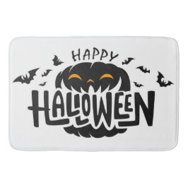 Tapete De Banheiro Feliz Halloween Pumpkin