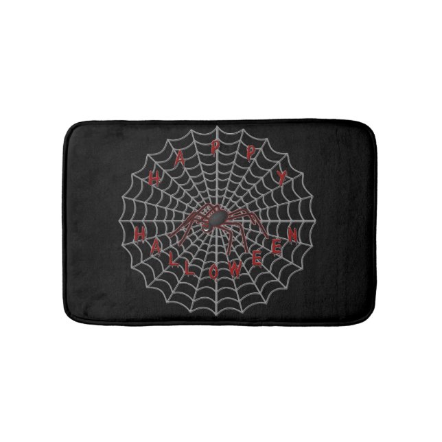 Tapete De Banheiro Feliz Halloween Spider Mat (frente)