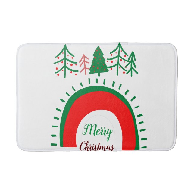 Tapete De Banheiro Feliz Natal Bath Mats (Frente)