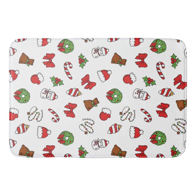 Tapete De Banheiro Feliz Natal Feliz Natal Feliz Natal Doce Festa Fes (Frente)