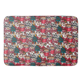 Tapete De Banheiro Feliz Natal - Férias Festivas