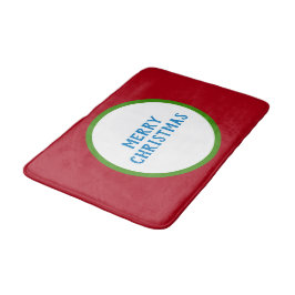 Tapete De Banheiro Feliz Natal Vermelho Verde Azul