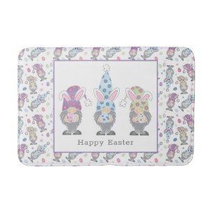 Tapete De Banheiro Felz pascoa Bunny Gnomos