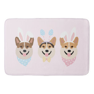 Tapete De Banheiro Felz pascoa Pembroke Welsh Corgi