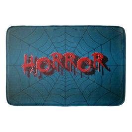Tapete De Banheiro Festa de Halloween Red Horror Spider Web Blue Scar