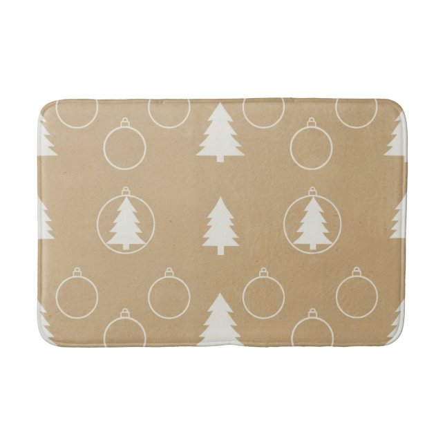 Tapete De Banheiro Festive Christmas Bath Mat – Holiday BathroomDecor (Frente)