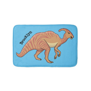 Tapete De Banheiro Figura de desenho animado do dinossauro do parasau