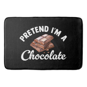 Tapete De Banheiro Finja que sou uma barra de chocolate