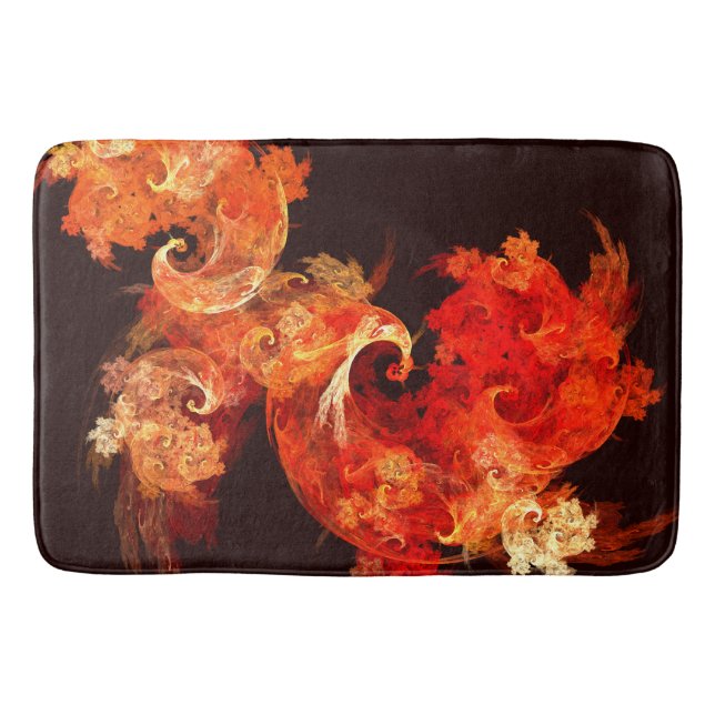 Tapete De Banheiro Firebird Abstrato Art (Frente)