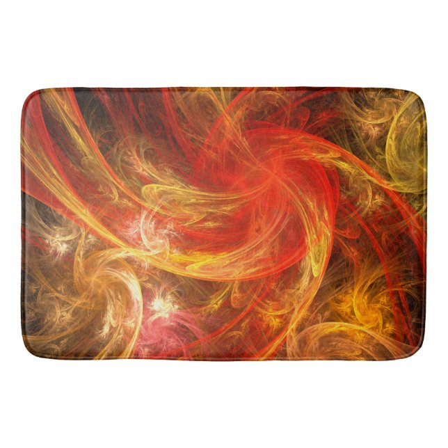 Tapete De Banheiro Firestorm Nova Abstrato Art (Frente)