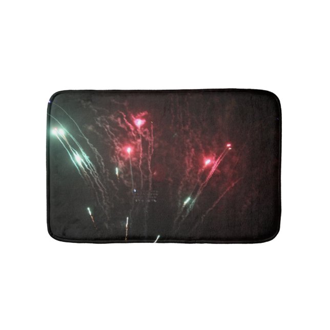 Tapete De Banheiro Fireworks Bath Mat (frente)