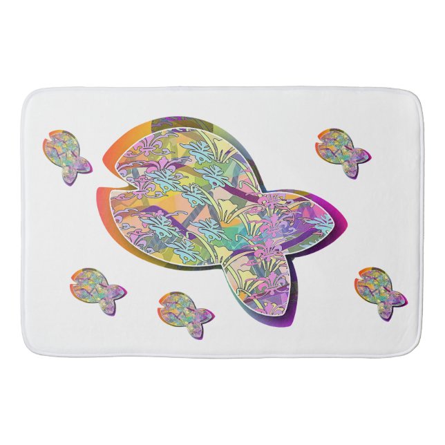 Tapete De Banheiro Fishy Fishy (Frente)