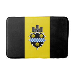 Tapete De Banheiro Flag of Pittsburgh, Pennsylvania Bathroom Mat