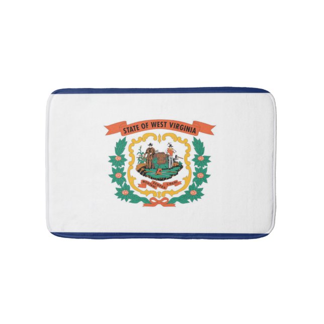 Tapete De Banheiro Flag of West Virginia, EUA (frente)