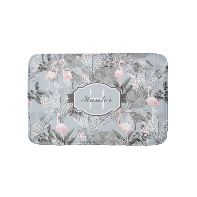 Tapete De Banheiro Flamingo Orchid Pattern Tropical ID868 (frente)
