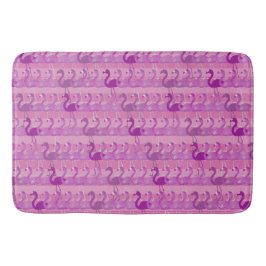 Tapete De Banheiro Flamingo Pattern Bath Mat (Rosa)
