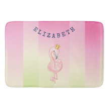 Flamingo Rosa Fofo com Listras Ombre