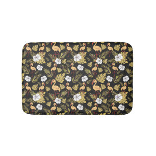 Tapete De Banheiro Flamingo seamless pattern yellow and white flowers