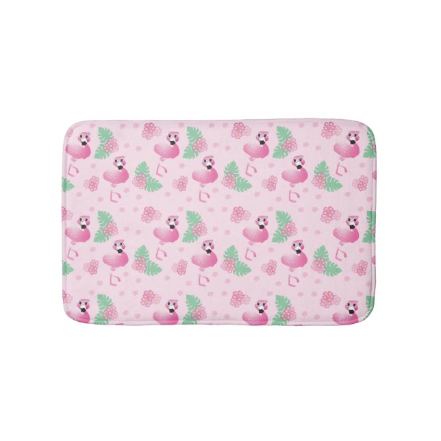 Tapete De Banheiro Flamingo Tropical Flamingo Bird Patterers Rosas cl (frente)