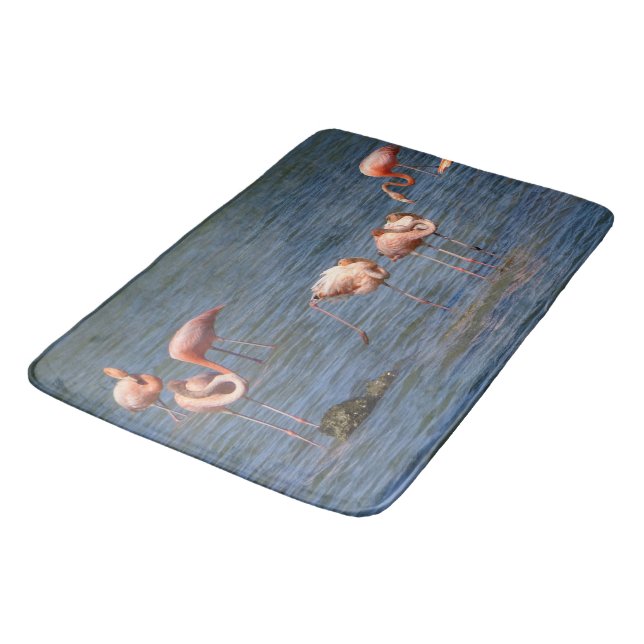 Tapete De Banheiro Flamingos (Angulado)