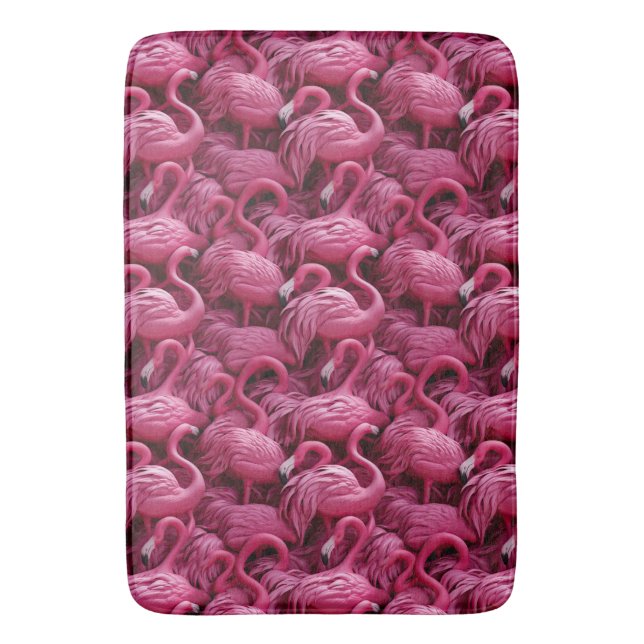 Tapete De Banheiro Flamingos Bath Mat (Frente Vertical)