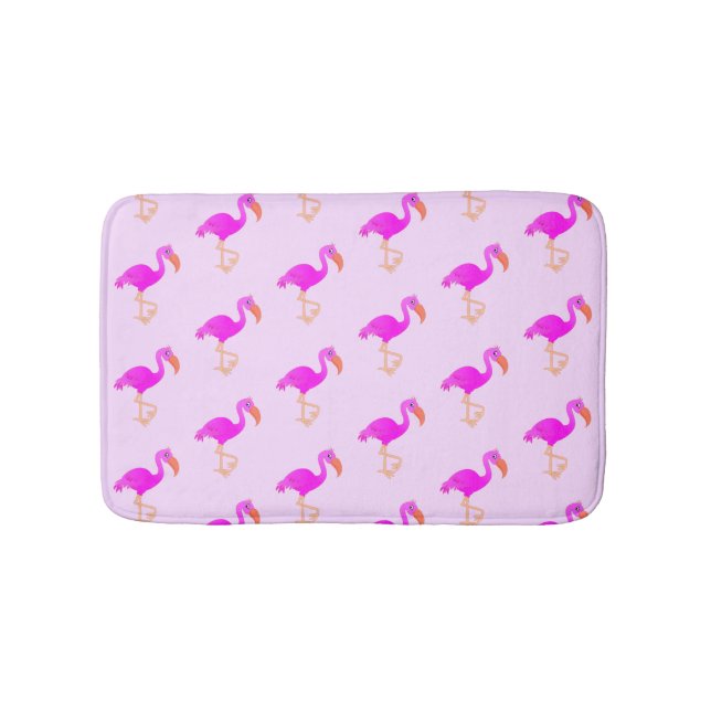 Tapete De Banheiro Flamingos Bath Mat Rosa (frente)
